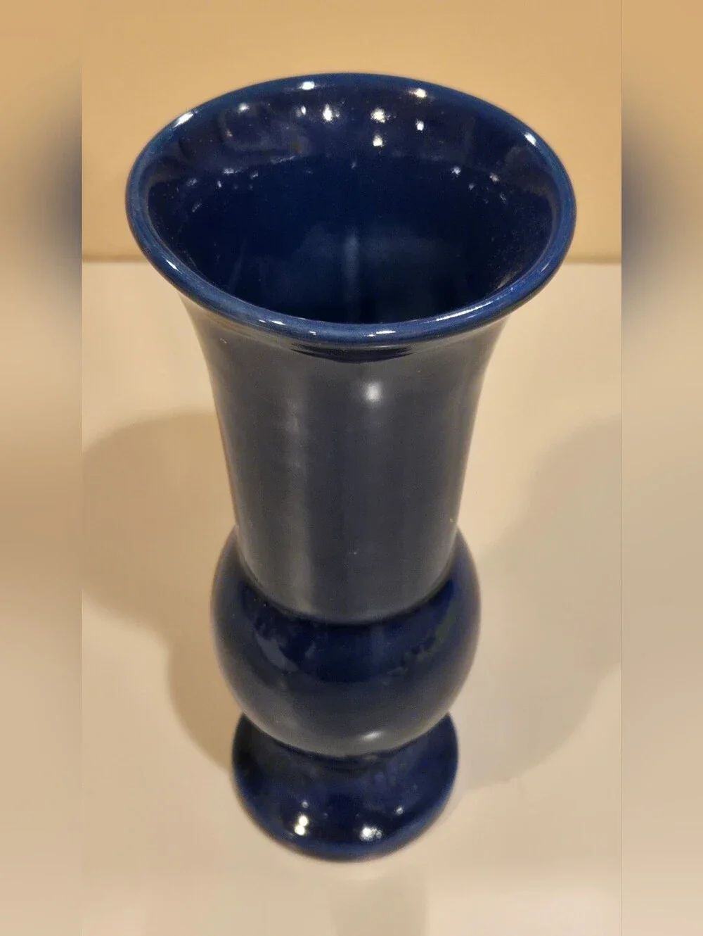 Vintage Galloway Deep Blue Ceramic Decorative Vase - Elegant Home Accent